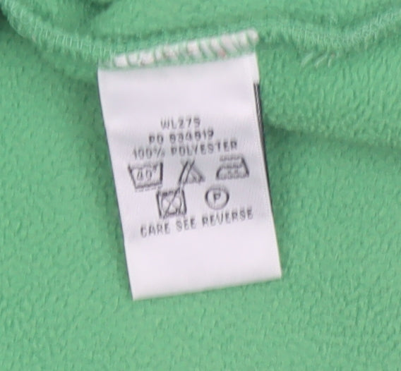 Boden Women's Green Fleece Collared Button Cardigan Size 16