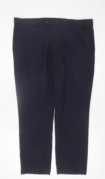 Next Men's Black 38in Regular Fit Dress Trousers