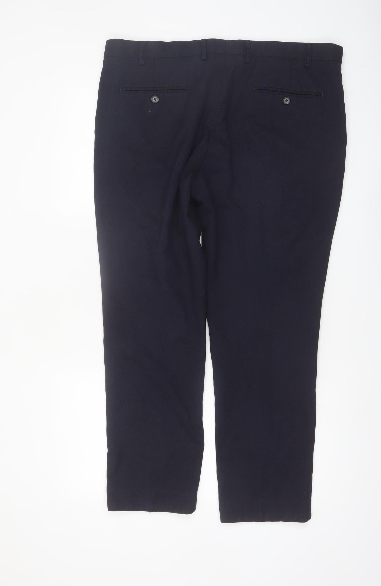 Next Men's Black 38in Regular Fit Dress Trousers