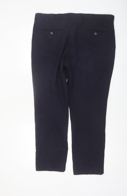 Next Men's Black 38in Regular Fit Dress Trousers