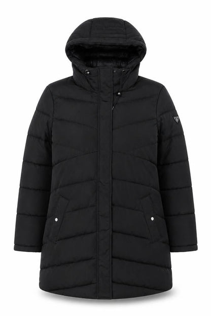 Dare 2B Womens Black Puffer Winter Coat Size 18 Hooded Long