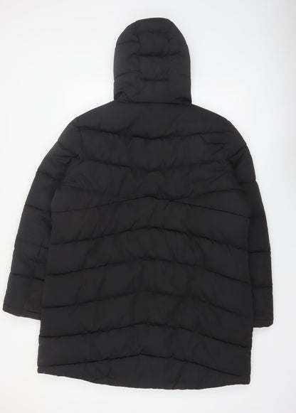 Dare 2B Womens Black Puffer Winter Coat Size 18 Hooded Long