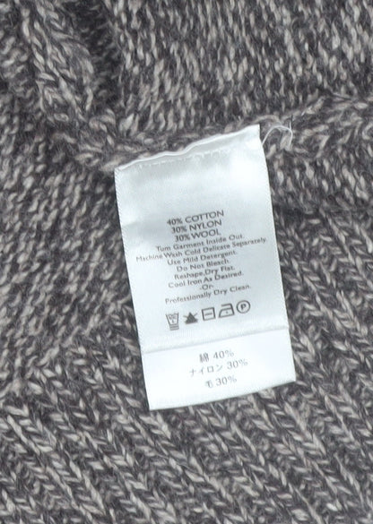 Eddie Bauer Men's Multicoloured Fair Isle Wool Blend Crew Neck Jumper XL