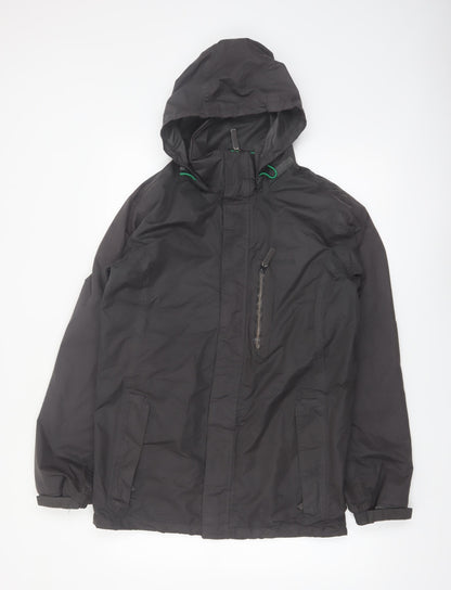 Regatta Men's Black S Waterproof Hooded Rain Jacket