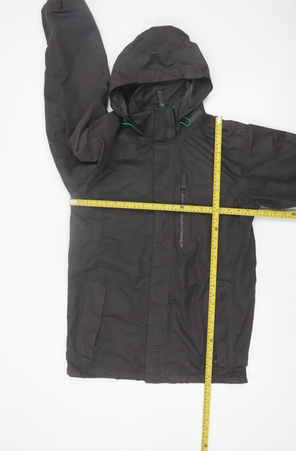 Regatta Men's Black S Waterproof Hooded Rain Jacket