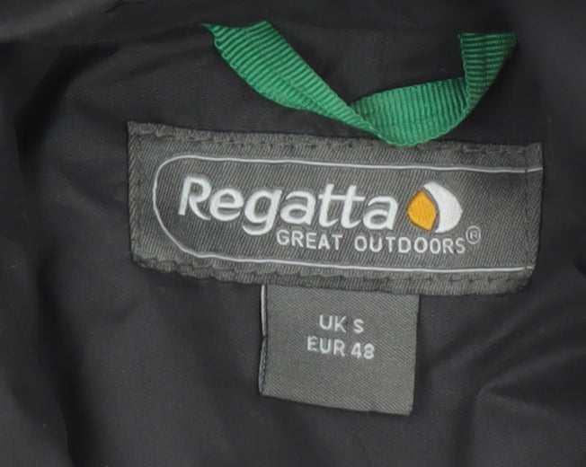 Regatta Men's Black S Waterproof Hooded Rain Jacket