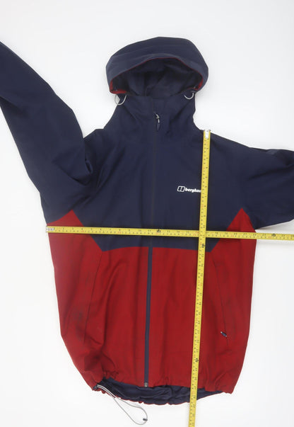 Berghaus Men's Blue Red L Waterproof Hooded Softshell Jacket