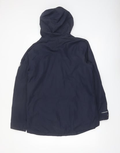 Regatta Womens Blue Waterproof Hooded Rain Coat Jacket UK 14