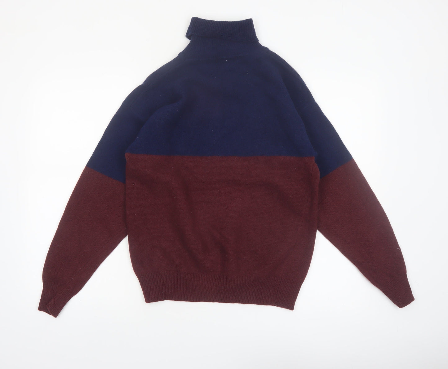 Giordano Men's Multicoloured Wool Roll Neck Jumper L