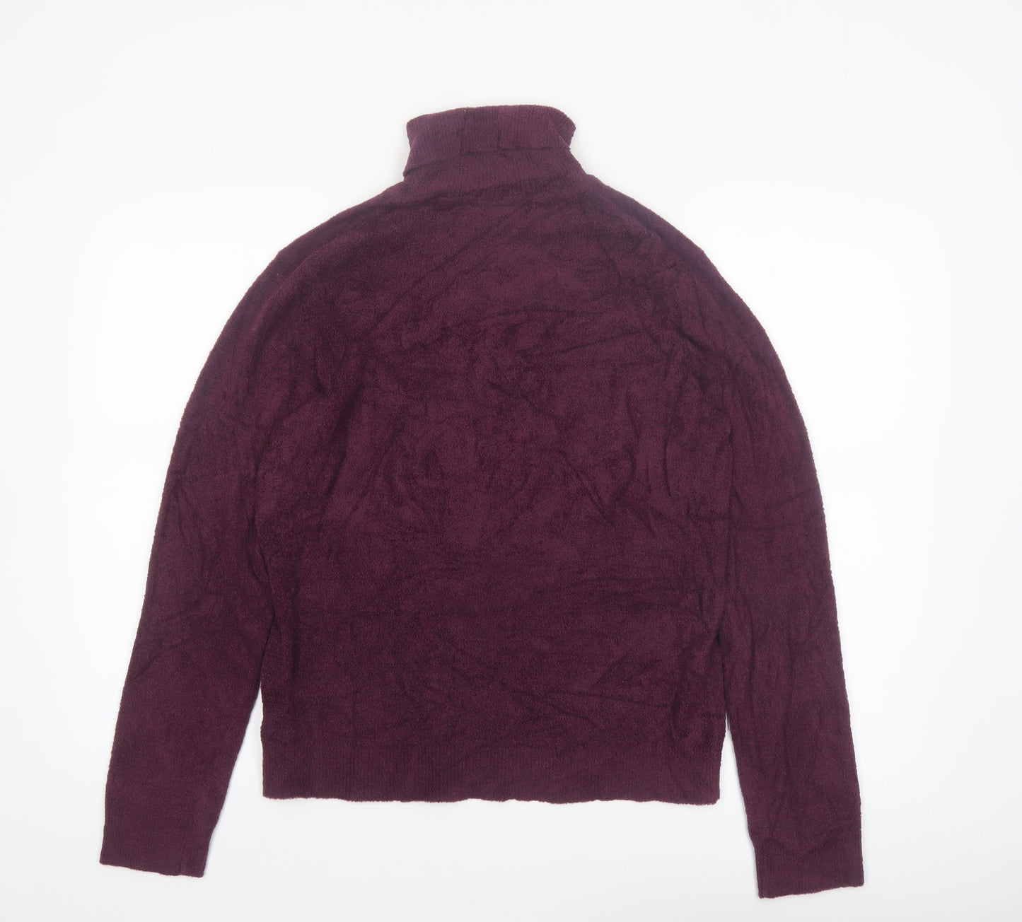 Croft & Barrow Womens Purple Roll Neck Knit Jumper Size L