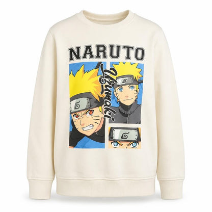 Difuzed Boys Ivory Naruto Shippuden Pullover Sweatshirt 10-11 Years