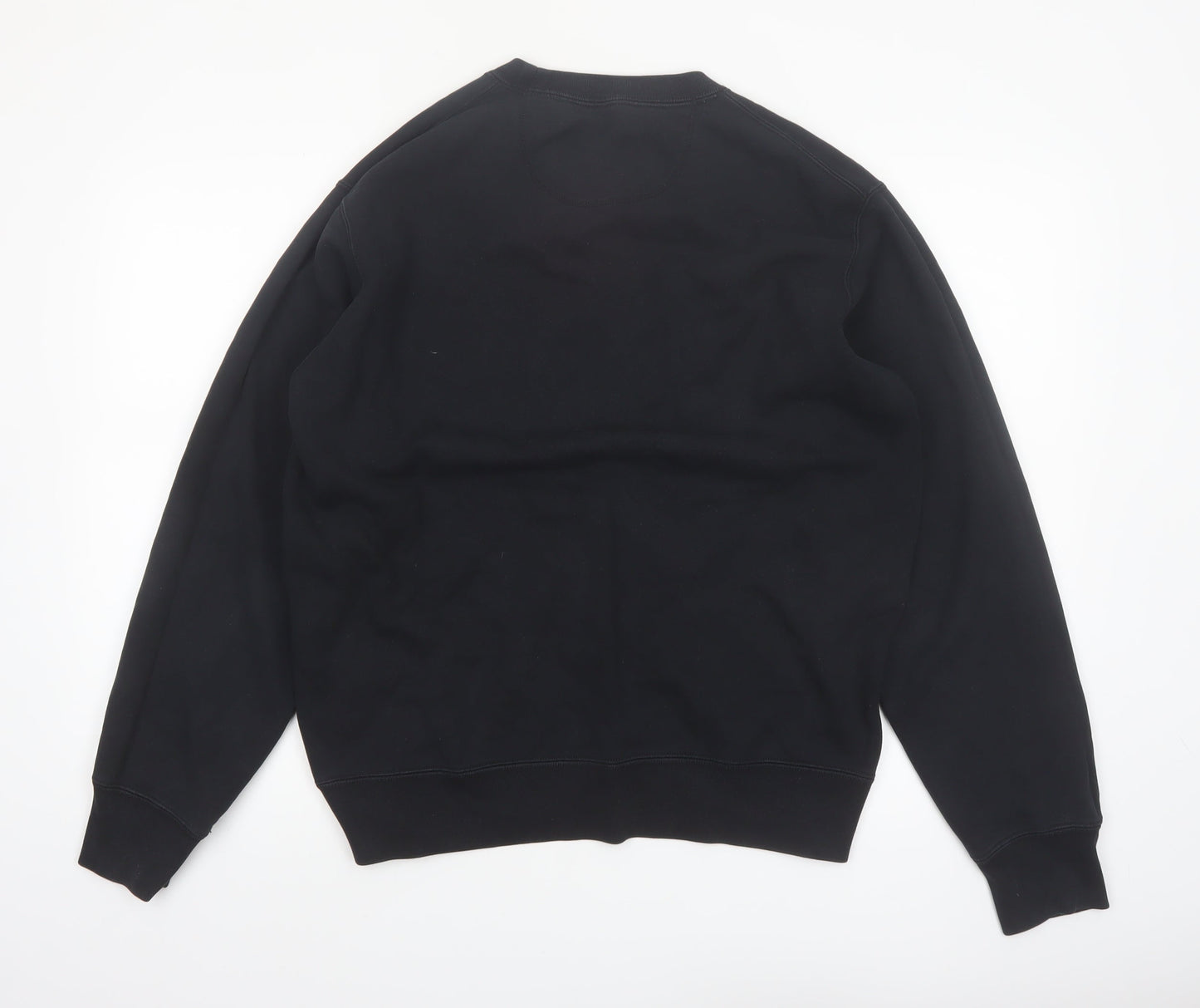 UNIQLO Men's Black Medium Crew Neck Pullover Fleece Sweatshirt