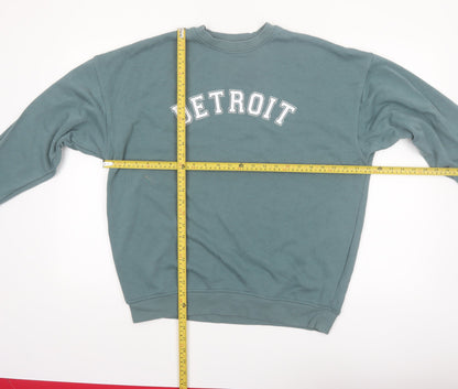 Primark Women's Green Detroit Pullover Sweatshirt XS Relaxed Fit