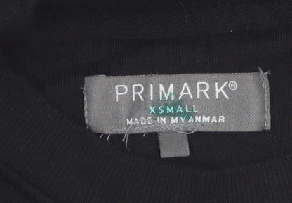 Primark Men's Black XS Pullover Crew Neck Sweatshirt