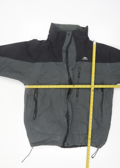 Trespass Men’s Grey Waterproof Breathable Mid-Length Jacket M
