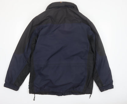 Regatta Mens Blue L Waterproof Hooded Parka Jacket Lined Outdoor Coat Size L 42in