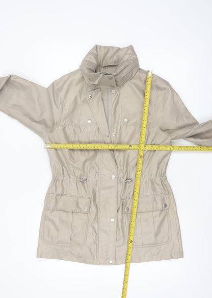 Marks and Spencer Women Beige Size 8 Lightweight Parka Jacket