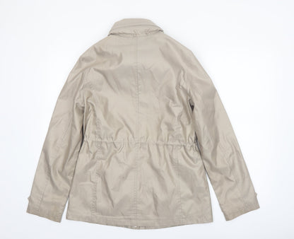 Marks and Spencer Women Beige Size 8 Lightweight Parka Jacket