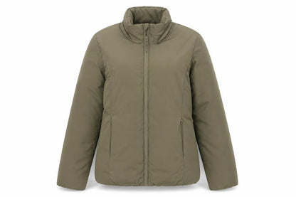 Oysho Women’s Green Puffer Jacket Size 8 Lightweight Full Zip