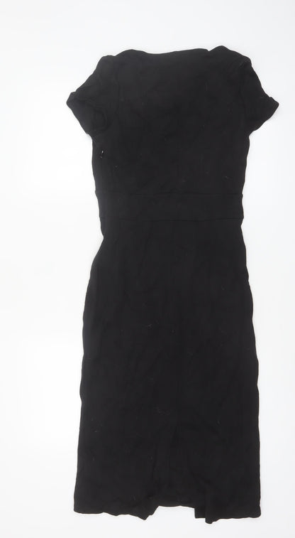 Principles Women Black Size 10 Sheath Knee Length Dress