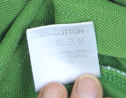 Barbour Pantone Green Cotton Men's Polo Shirt Size M