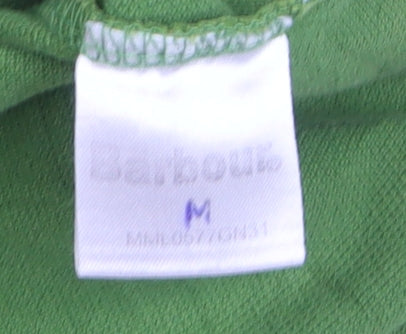 Barbour Pantone Green Cotton Men's Polo Shirt Size M