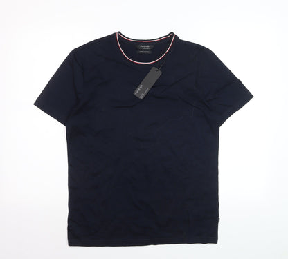 Marks and Spencer Autograph Men's Blue Supima Cotton T-Shirt M