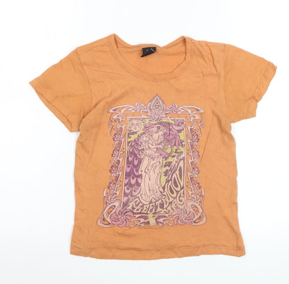 Urban Outfitters Women’s Orange Fleetwood Mac Graphic T-Shirt S