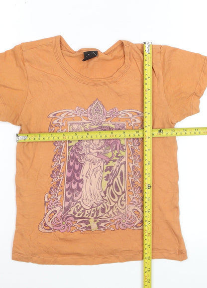 Urban Outfitters Women’s Orange Fleetwood Mac Graphic T-Shirt S