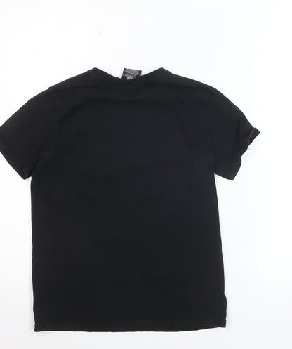 Primark Boys Black PlayStation T-Shirt 9-10 Years Short Sleeve Graphic