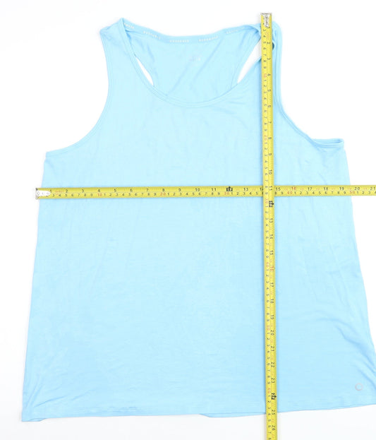 Marks and Spencer Women’s Blue Racerback Tank Top Size 16 Viscose Blend