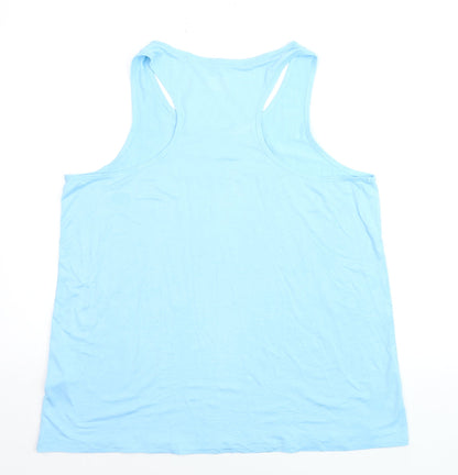 Marks and Spencer Women’s Blue Racerback Tank Top Size 16 Viscose Blend