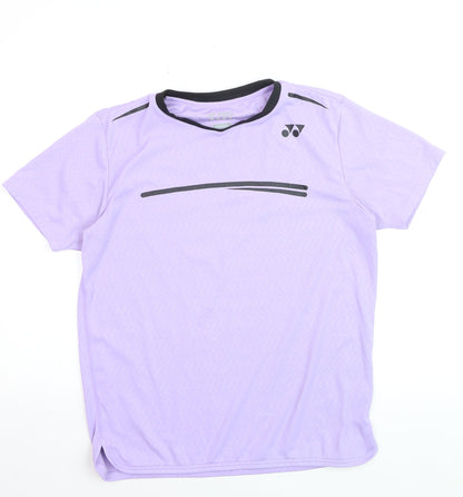 Yonex Women Purple S Moisture Wicking Sports T-Shirt