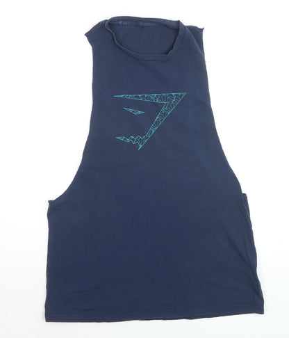 Gymshark Men's Blue Sleeveless Athletic Tank Top Size S