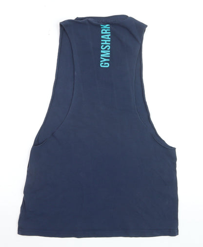 Gymshark Men's Blue Sleeveless Athletic Tank Top Size S