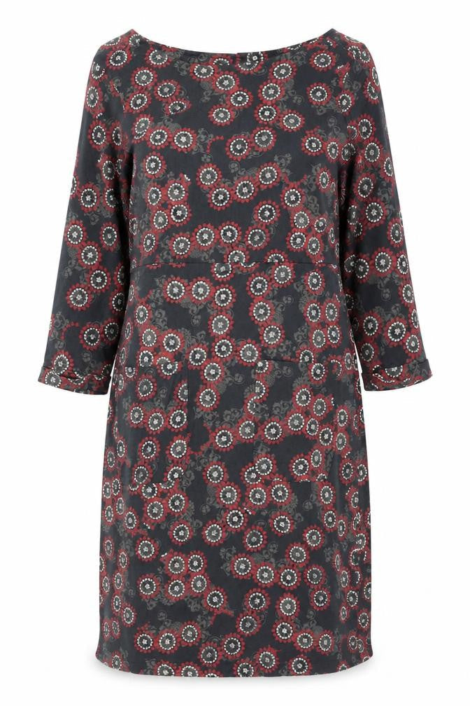 White Stuff Women’s Multicoloured Floral Cotton Shift Dress Size 16