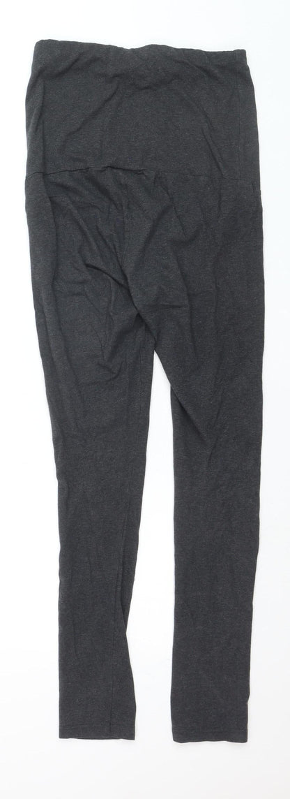 JoJo Maman Bébé Women Grey Maternity Ankle Stretch Leggings Size S