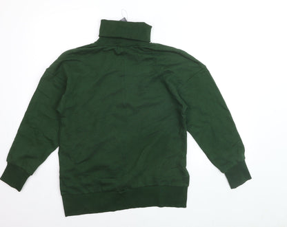 Marks and Spencer Women’s Green Roll Neck Long Sleeve Pullover Sweatshirt Size 8