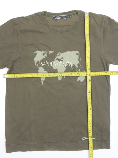 Berghaus Men’s Green Graphic Crew Neck Short Sleeve T-Shirt Size S