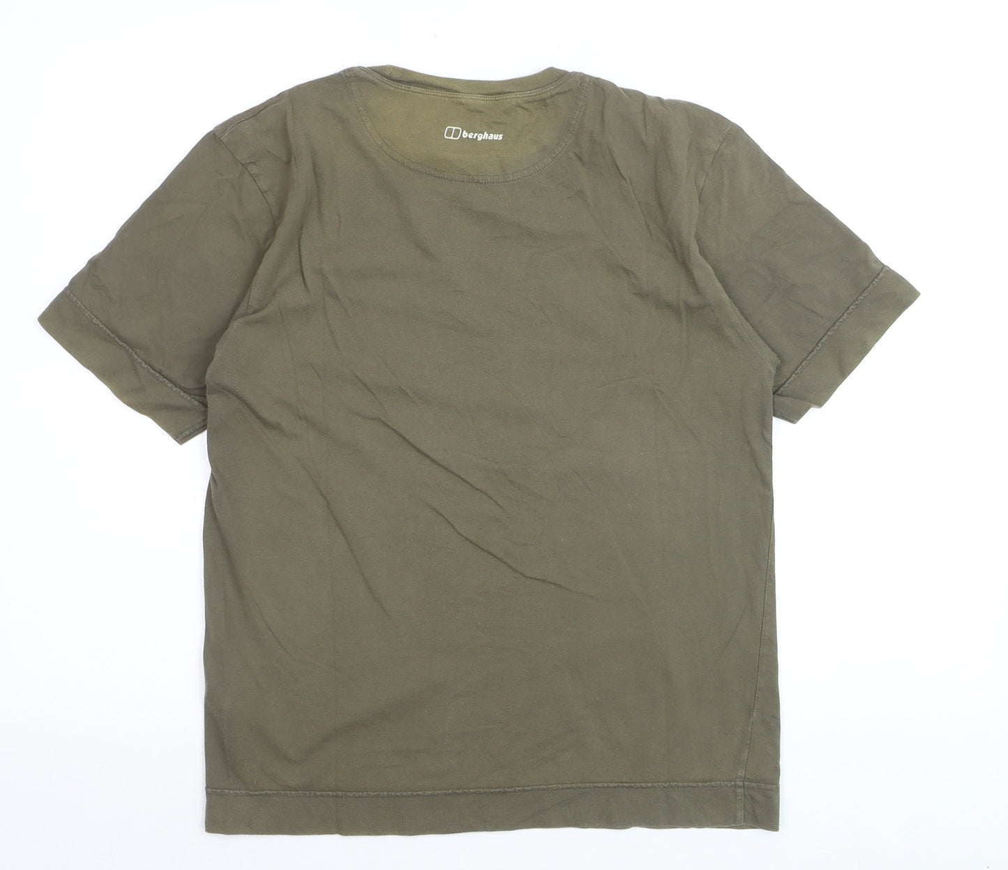 Berghaus Men’s Green Graphic Crew Neck Short Sleeve T-Shirt Size S