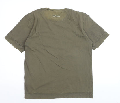 Berghaus Men’s Green Graphic Crew Neck Short Sleeve T-Shirt Size S
