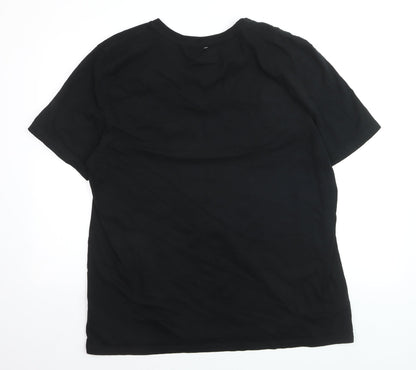 GAP Men's Black XL V-Neck Classic Cotton T-Shirt