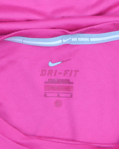 Nike Women's Pink Dri-FIT Long Sleeve Running Top Size M