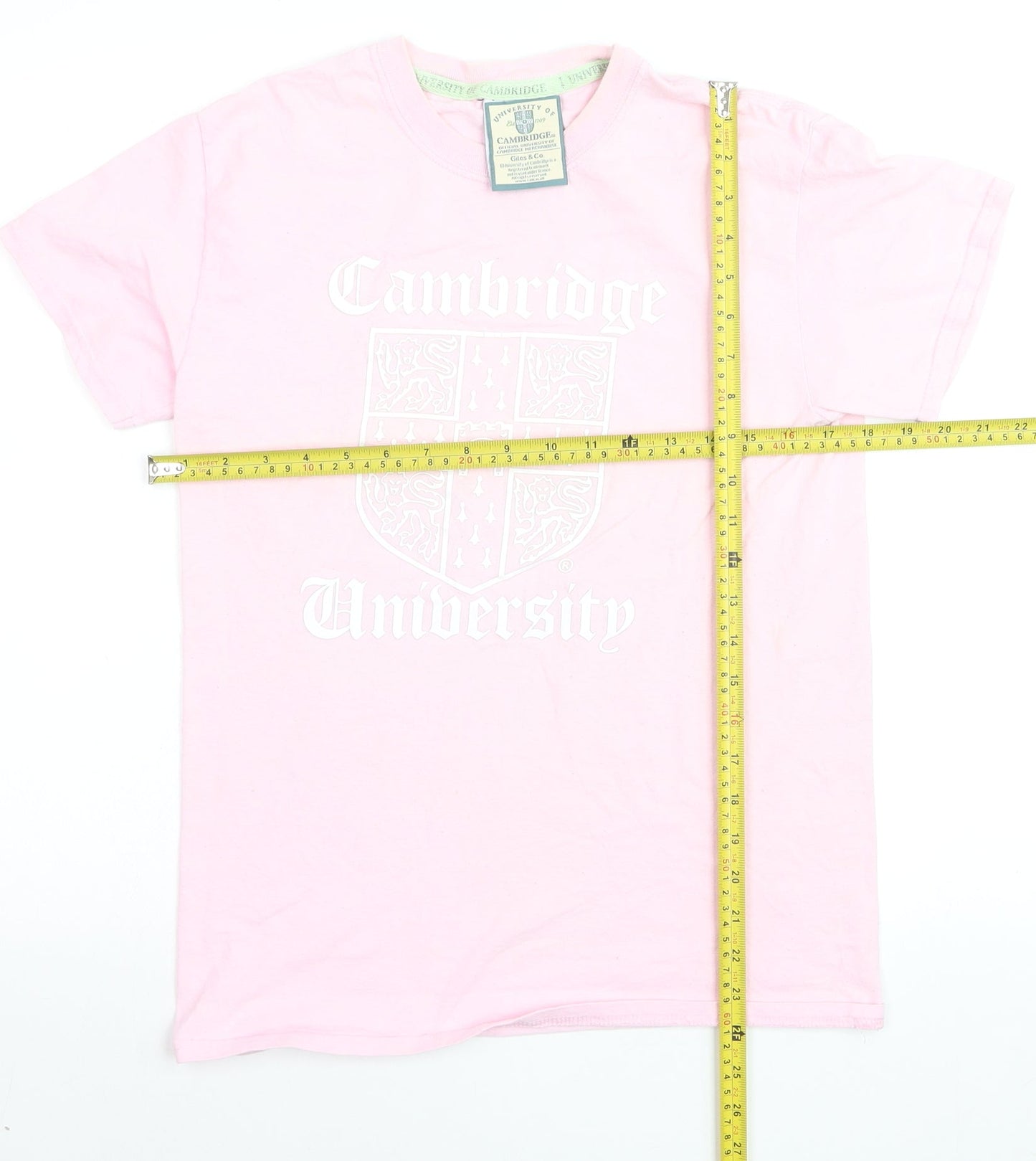 Giles & Co. Women’s Pink Cambridge University Cotton T-Shirt S