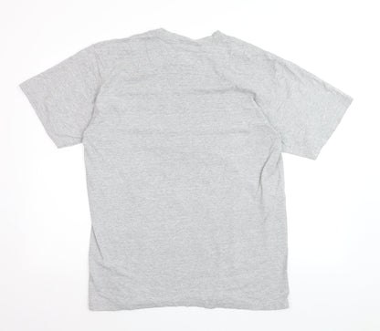 Nike Mens Grey Ole Miss Graphic Crew Neck Short Sleeve T-Shirt Size M
