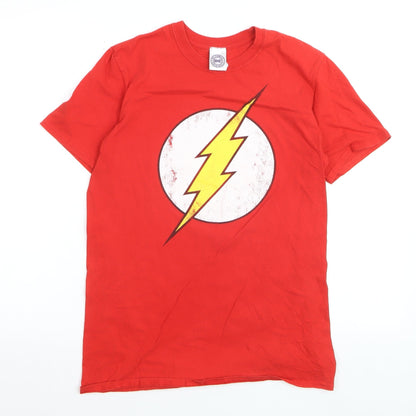 DC Comics Originals Men's Red The Flash Graphic T-Shirt Size M