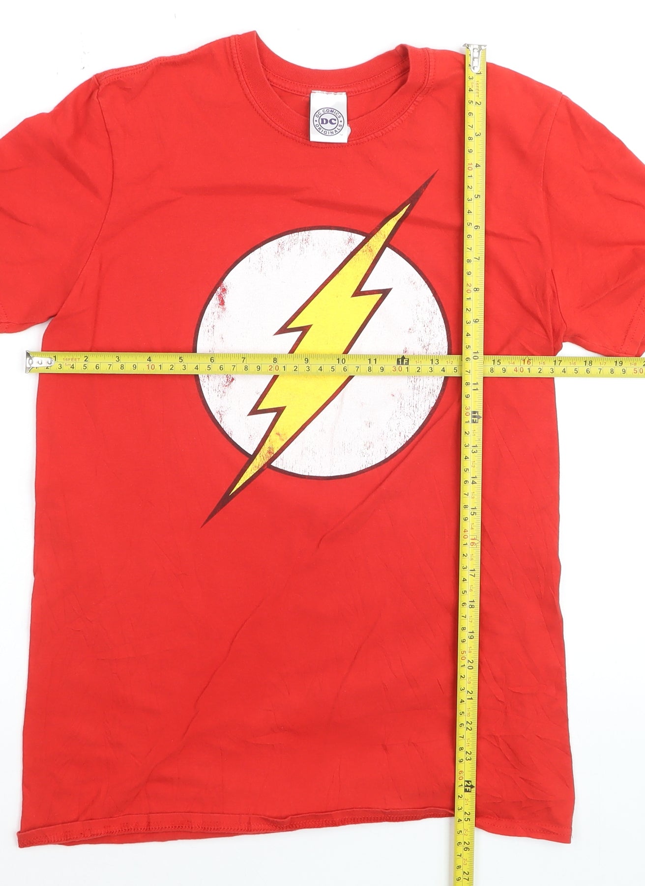 DC Comics Originals Men's Red The Flash Graphic T-Shirt Size M