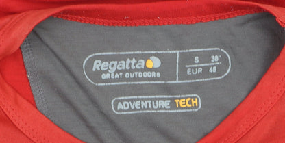 Regatta Men's Red Grey Adventure Tech Outdoor Short Sleeve T-Shirt S