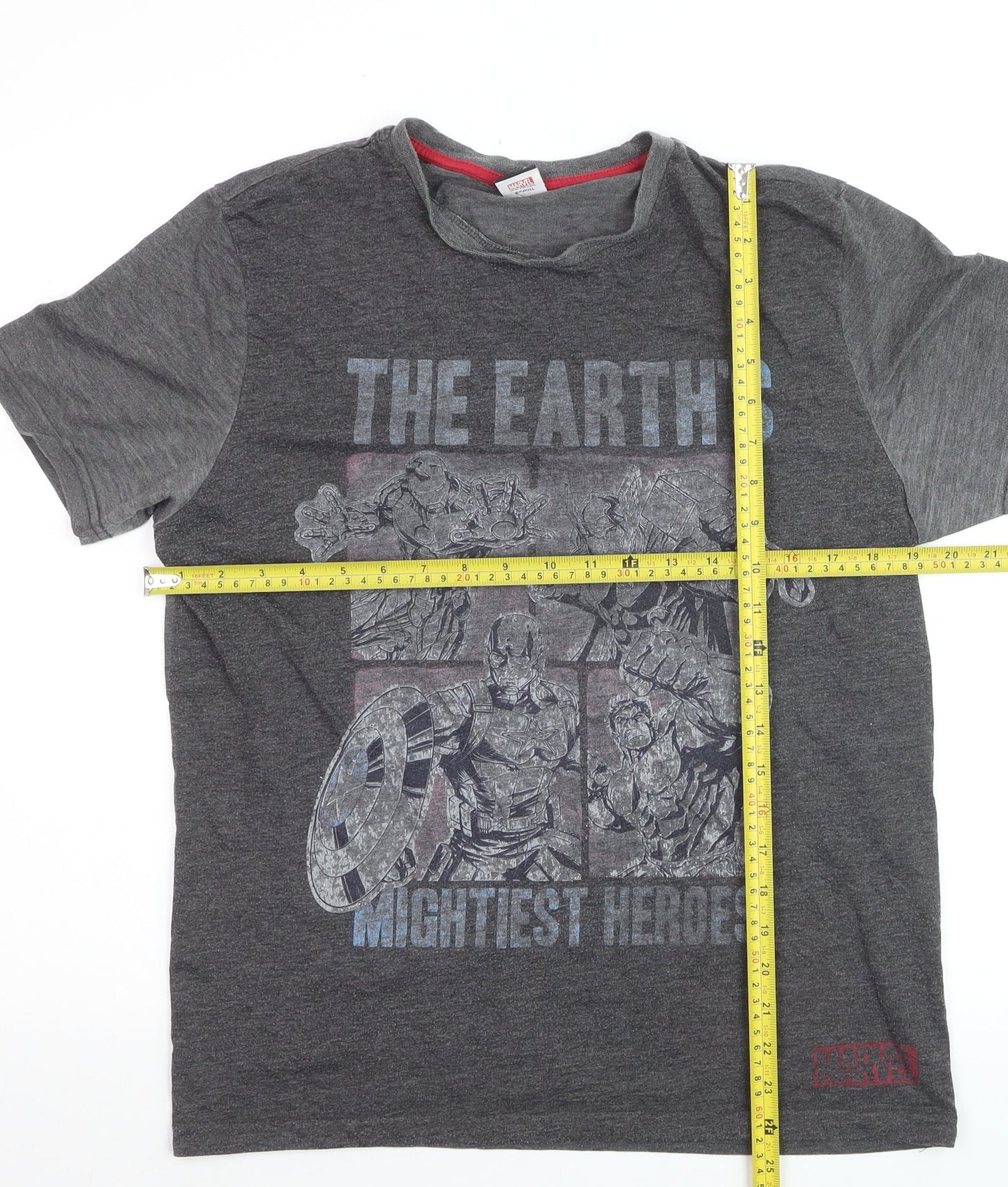 George Marvel Comics Boys Grey Medium Avengers Superhero Graphic T-Shirt