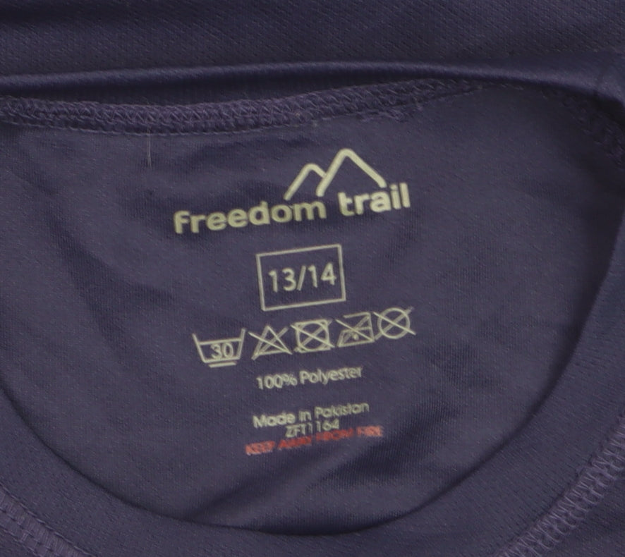 Freedom Trail Boys Blue Short Sleeve Active T-Shirt 13-14 Years